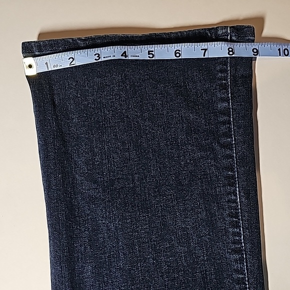 Hudson Collin Blue Jeans Denim Pants Mid-Rise Bootcut Crop Button Flap Pocket 28 - Picture 16 of 16